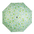 Full Printing Apple Pattern UV Coated Unique Compact 3 Fold Umbrella for Women